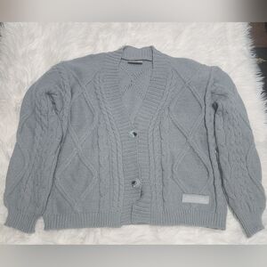 Taylor Swift The Tortured Poets Department Women's XS/S Gray Cardigan